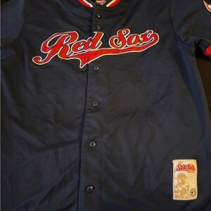 Stitches Blue and Red Men's Shirt